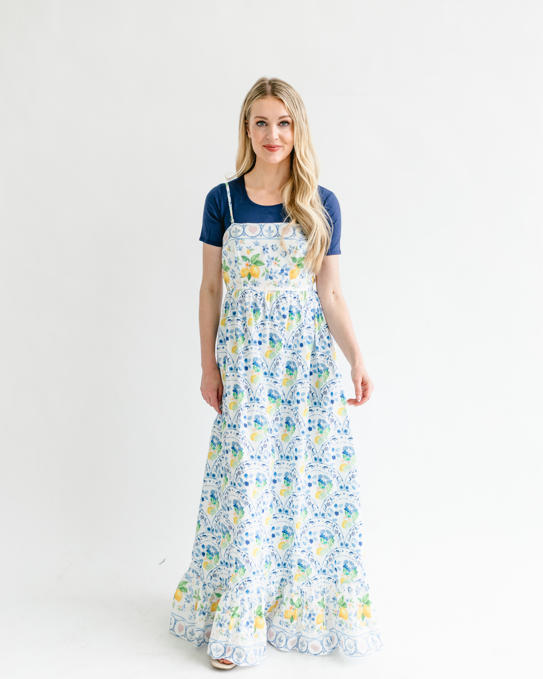 layering maxi dress Lemon With boots and a PRETTYGARDEN Blazers for Women Size:M: 25.6-28.7