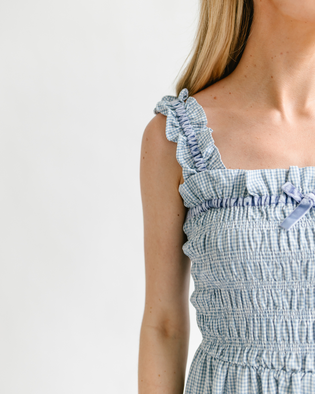 Gingham Midi Dress