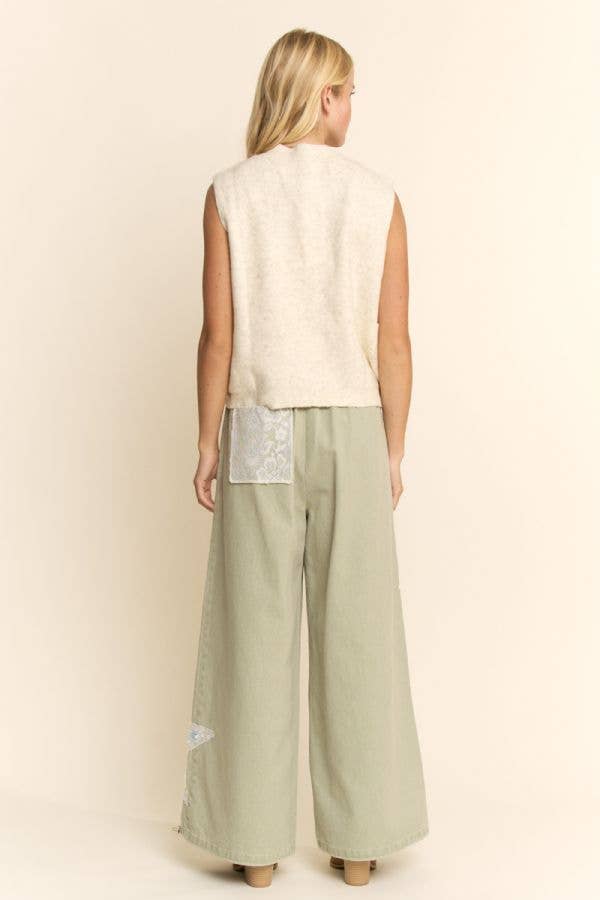 TEXTURED BUTTON UP KNIT SWEATER VEST