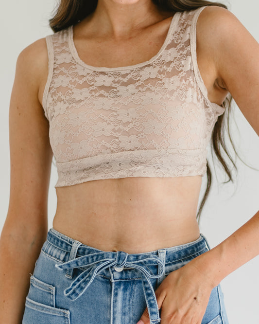 Alyssa x Halftee Lace Tank