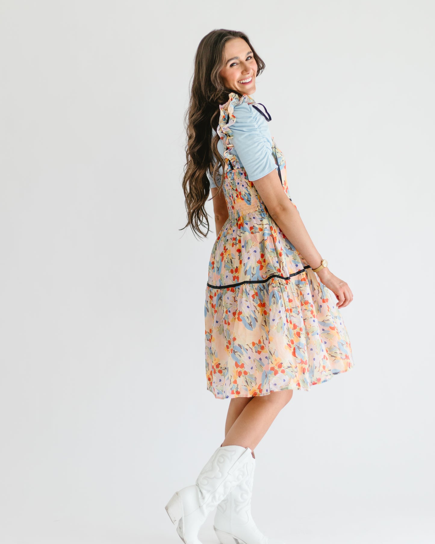 Floral Ruffle Dress