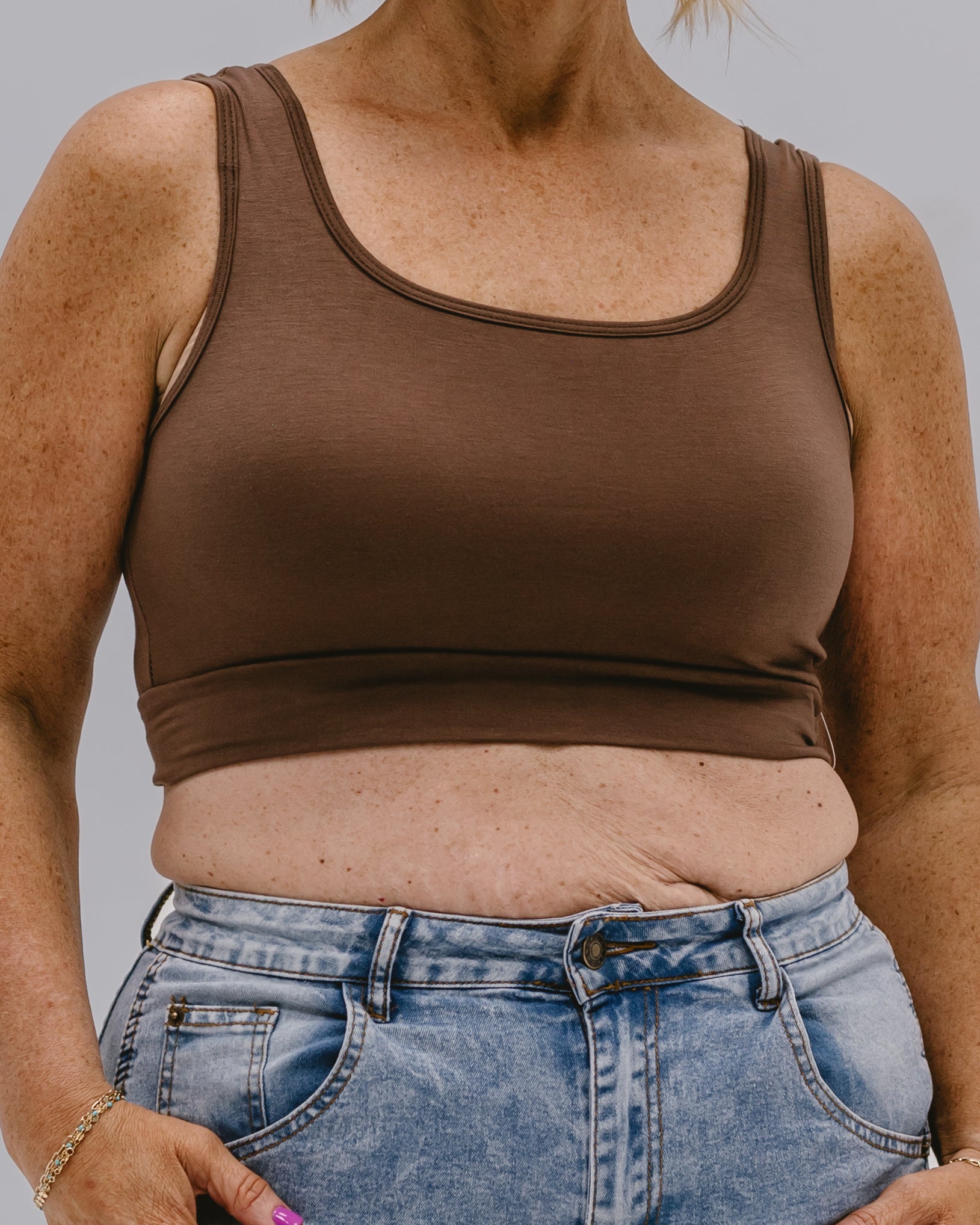 Half Tank Tops Neutrals – HALFTEE Layering Fashions Half Tank Tops Neutrals – HALFTEE Layering Fashions