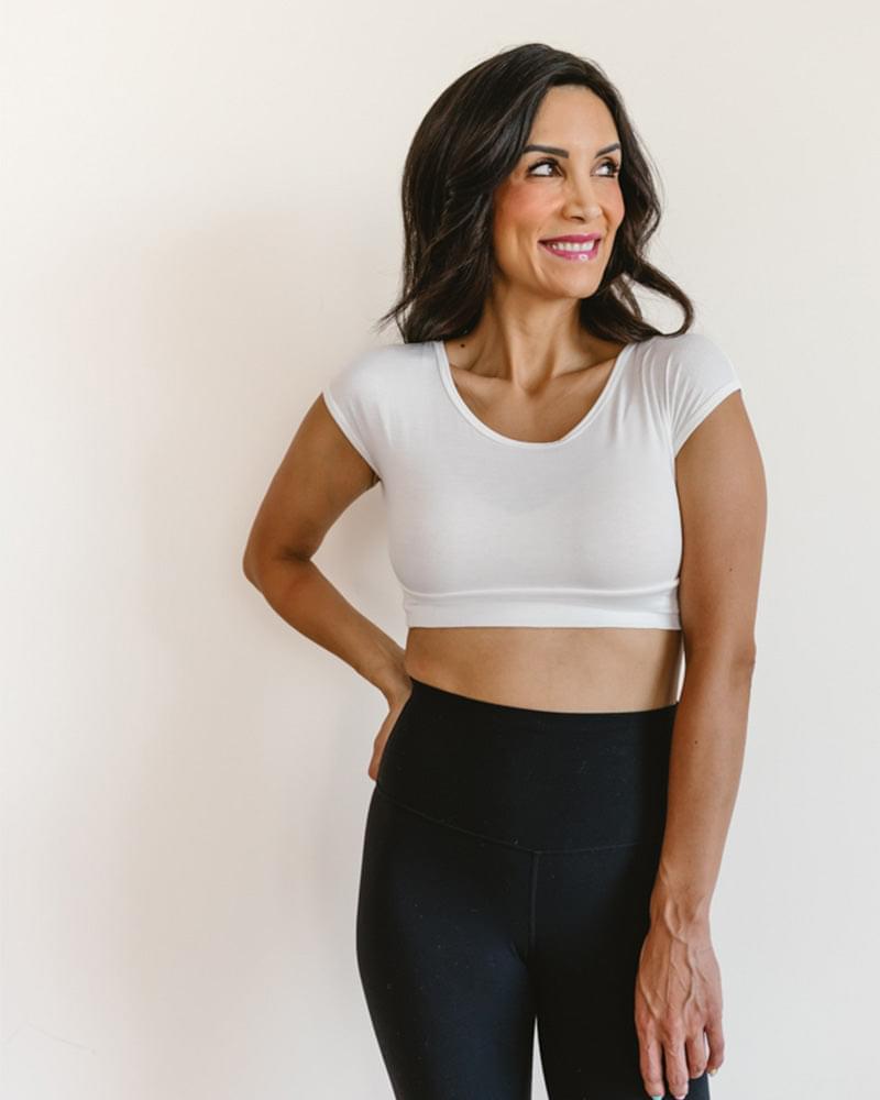 Classic Basic Cap Sleeve white
