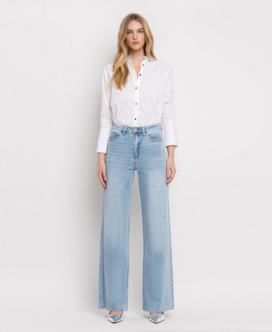 VERVET Wide Leg Jeans (frayed)