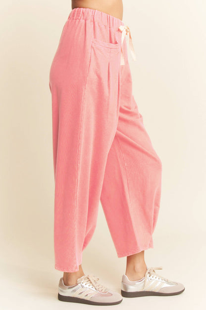 2 piece SHORT SLEEVE PLEAT TOP PANTS SET