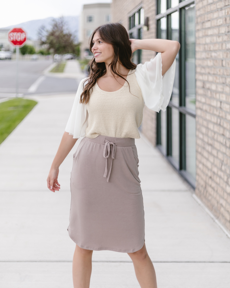 Wear top skirt everyday