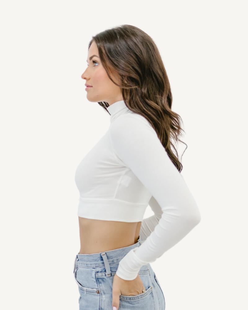 Turtleneck Long Sleeve (Spandex/Rayon Blend) side 