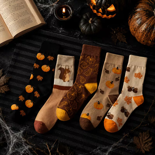 Autumn Crew Socks - 3 - Pack