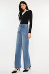 KANCAN High Rise Trouser Wide Leg Jeans WITH BELT