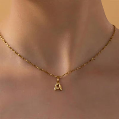 Small Initial Letter Necklace