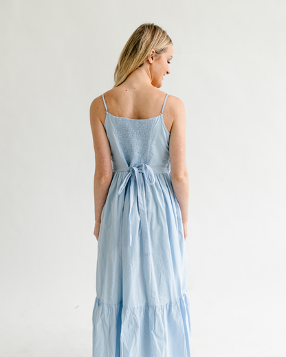 Cotton Button Down Maxi Dress