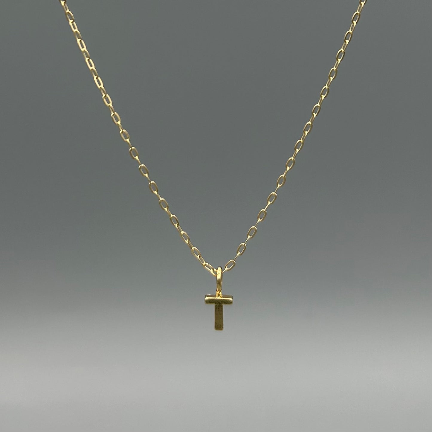 Small Initial Letter Necklace