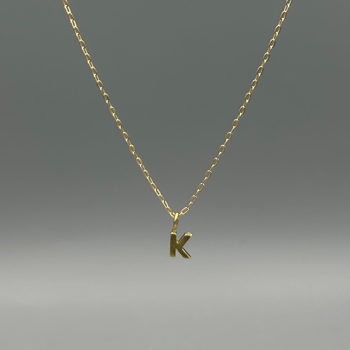 Small Initial Letter Necklace