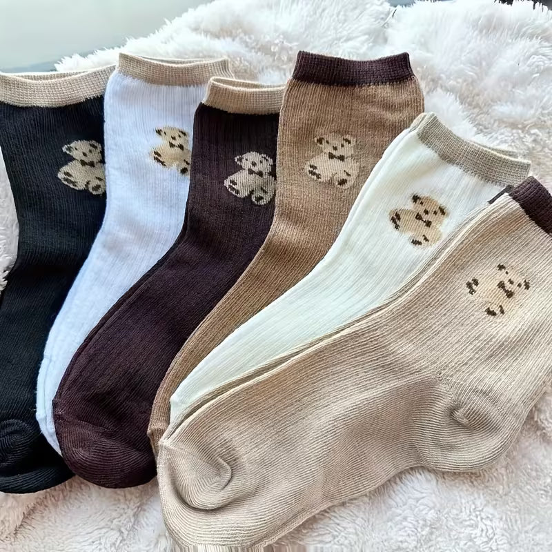 Teddy Bear Socks - 3 Pack