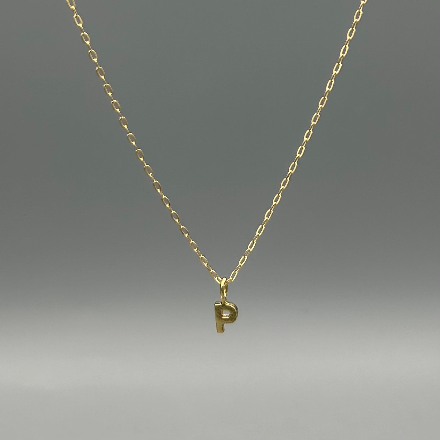 Small Initial Letter Necklace