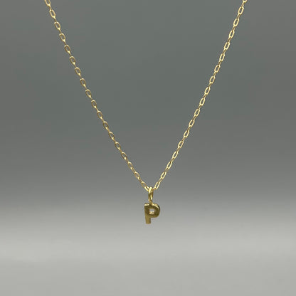 Small Initial Letter Necklace