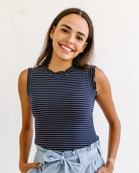 Lettuce Hem Sleeveless Tank Top