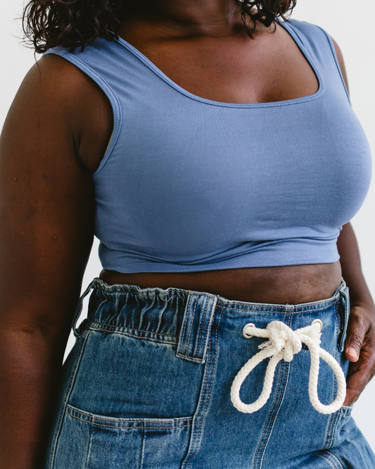 Classic Wide Strap Tank Halftee