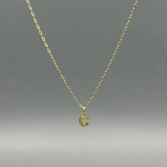 Small Initial Letter Necklace