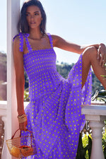 HALTER TIE LAYERED MAXI DRESS