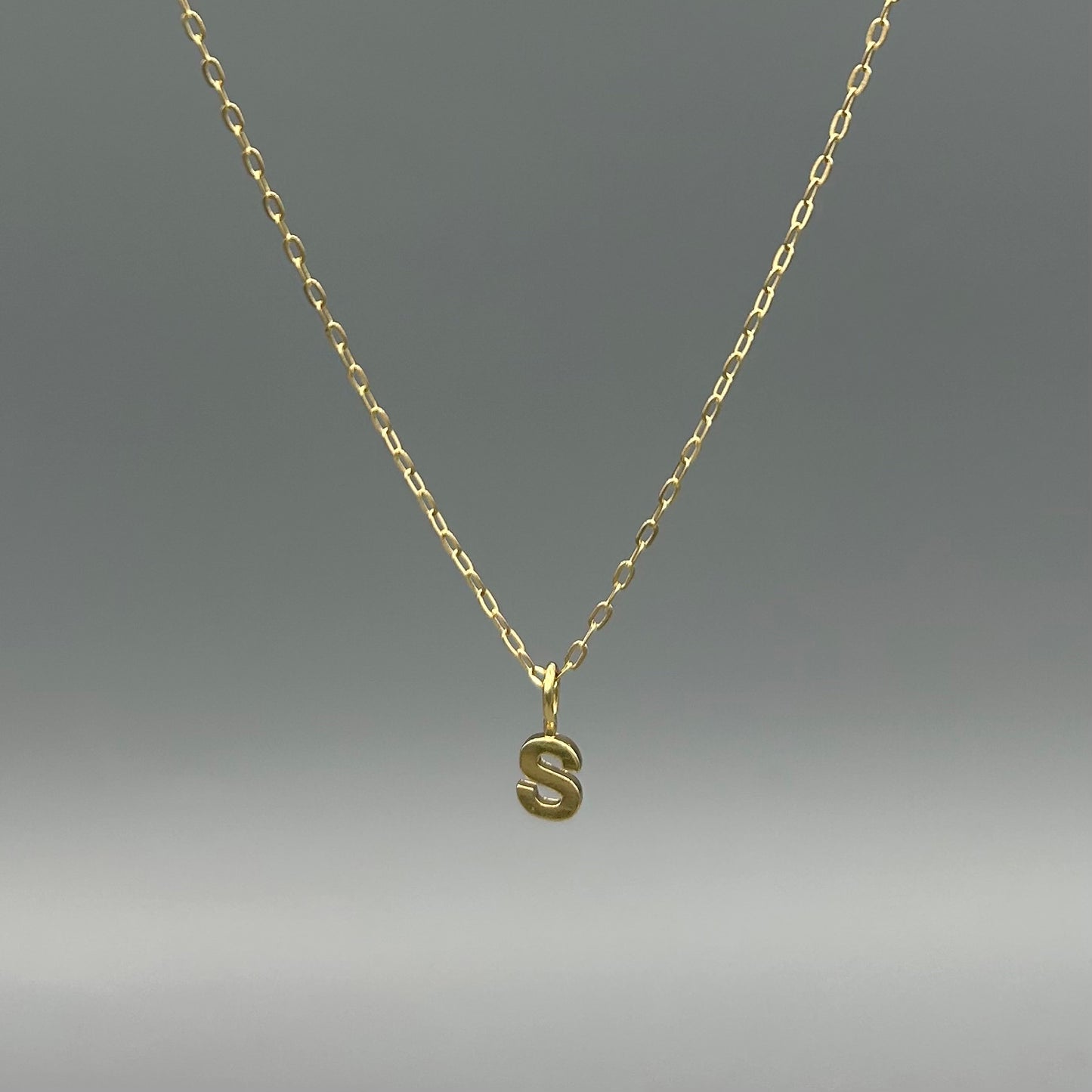 Small Initial Letter Necklace