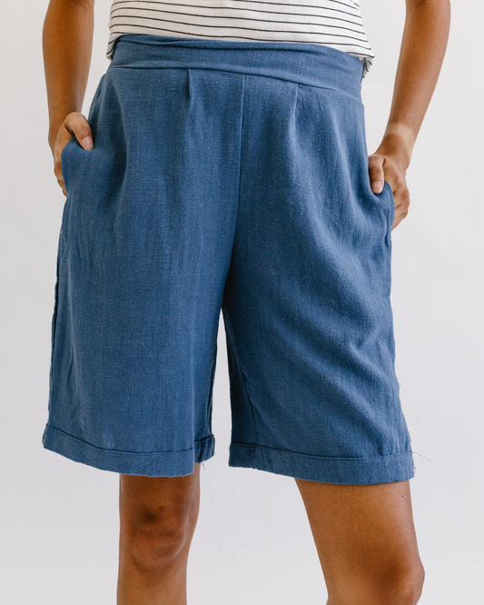 Bermuda Length Linen Shorts
