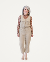 Drawstring Button Down Jumpsuit