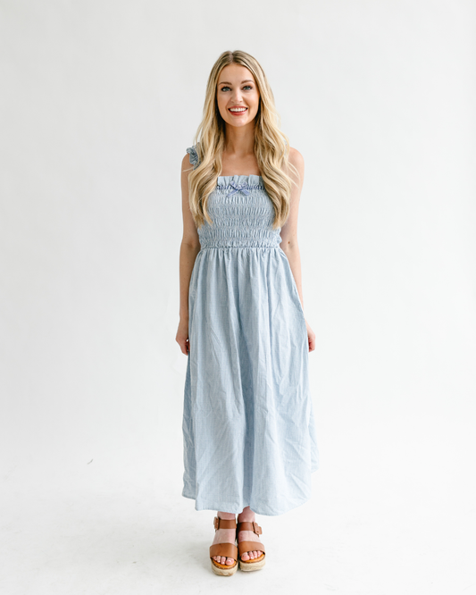 Gingham Midi Dress