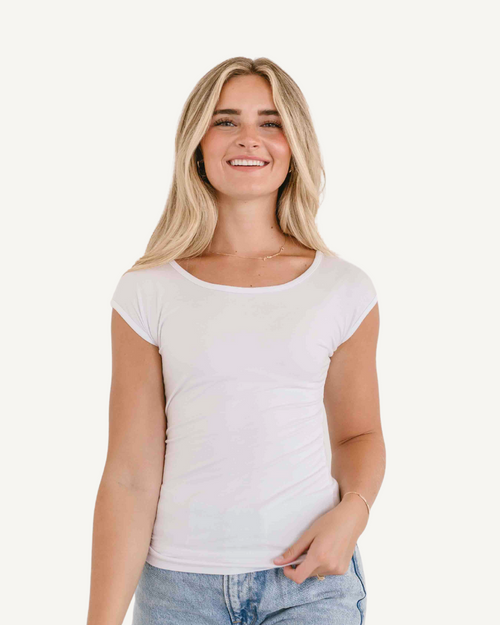 Classic 3/4 Sleeve Halftee Neutral – HALFTEE Layering Fashions