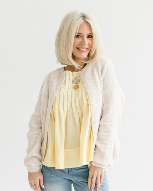 Pleated Peplum Tank Top