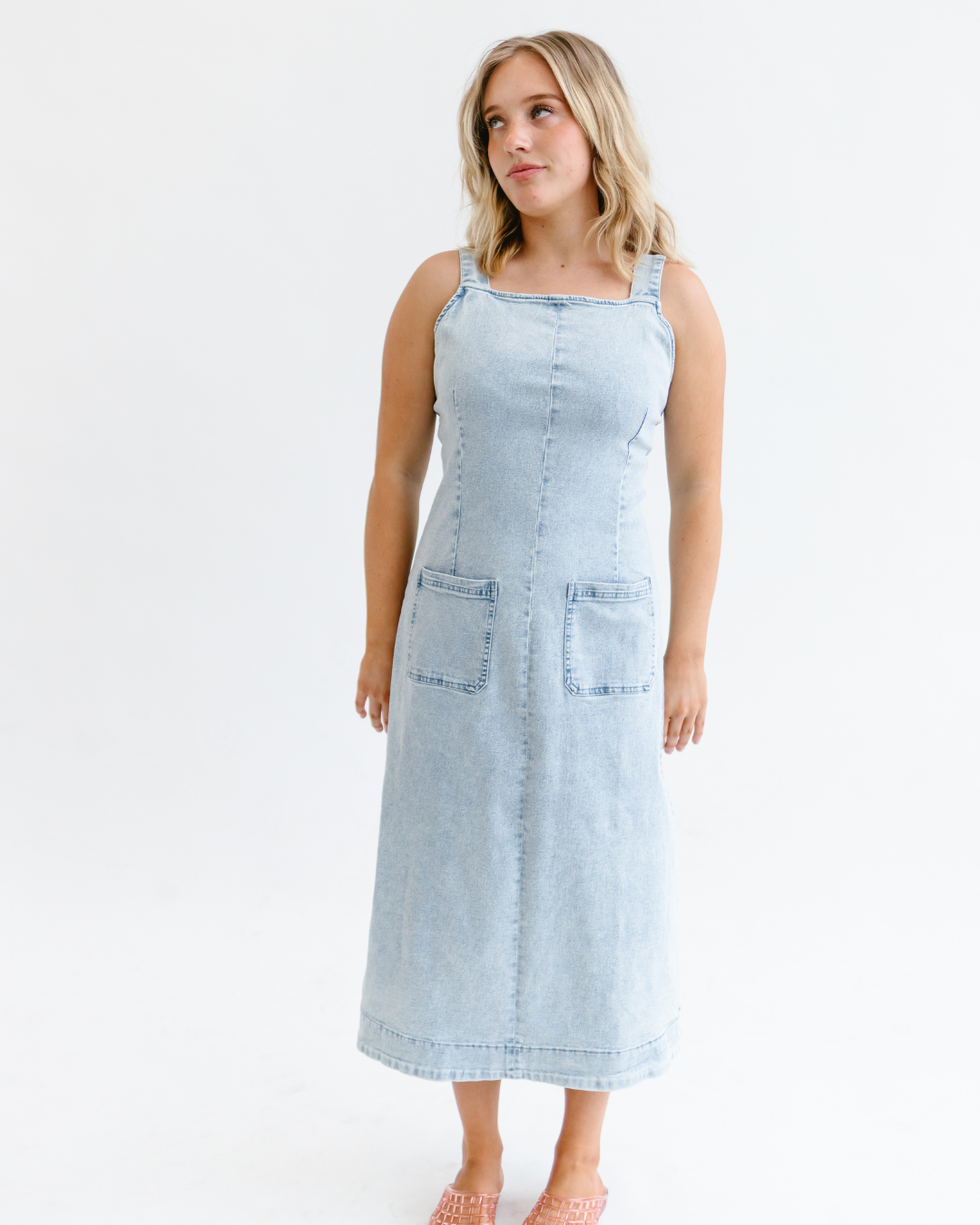 Denim Midi Dress