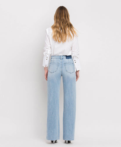 VERVET Wide Leg Jeans (frayed)