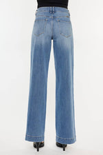 KANCAN High Rise Trouser Wide Leg Jeans WITH BELT