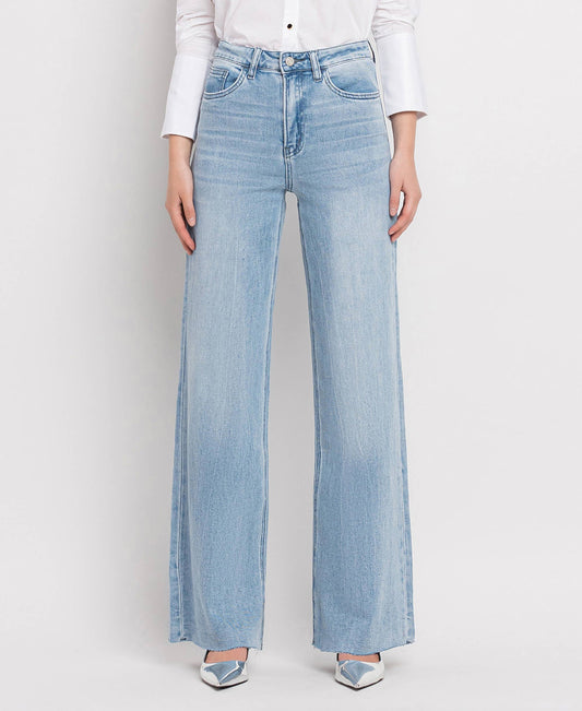 VERVET Wide Leg Jeans (frayed)
