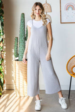 Solid Rib Cami Jumpsuit