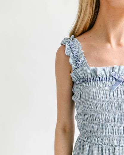 Gingham Midi Dress
