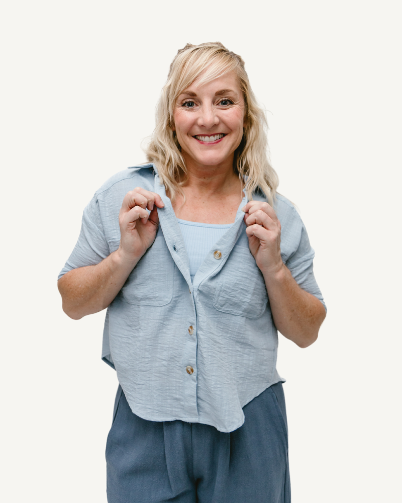 Linen-Look Short Sleeve Button Down Shirt: A stylish shirt with short sleeves and a button-down design, resembling linen fabric.