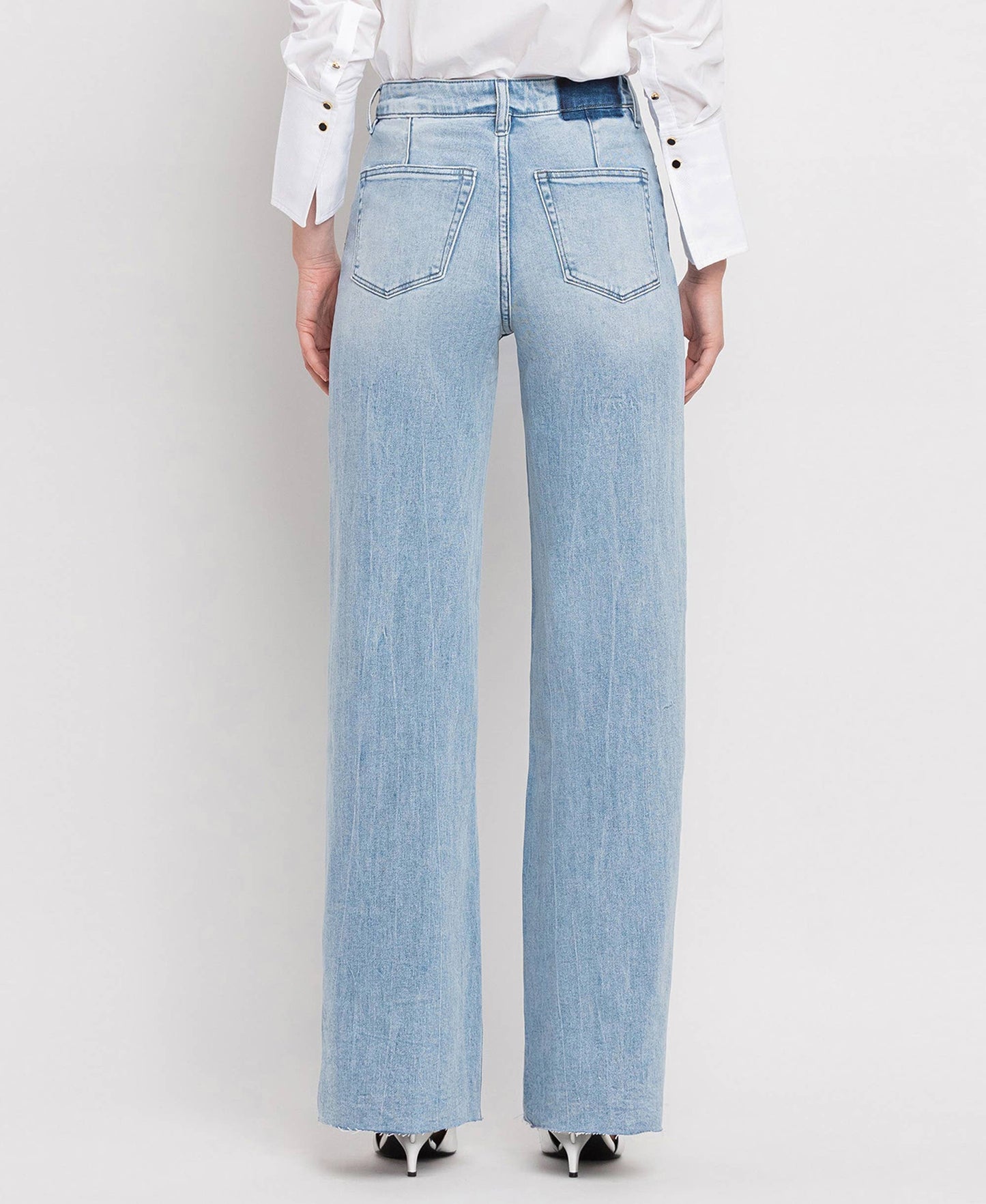 VERVET Wide Leg Jeans (frayed)