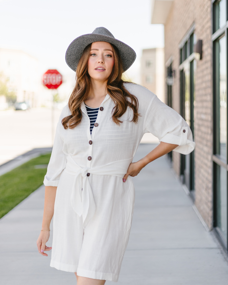 Stripe Crew Neck Tank