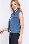 Stretch Denim Vest