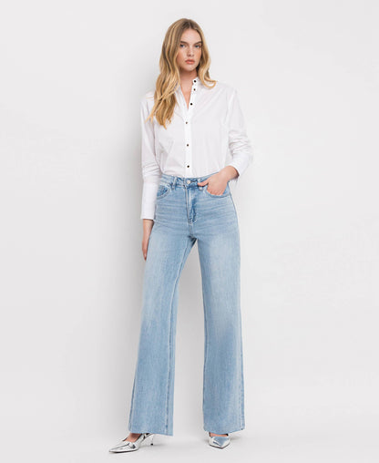 VERVET Wide Leg Jeans (frayed)