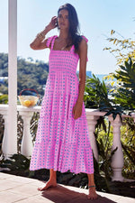 HALTER TIE LAYERED MAXI DRESS