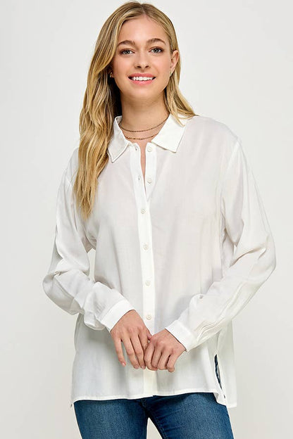 Collared Light Weight Long Sleeve Shirt