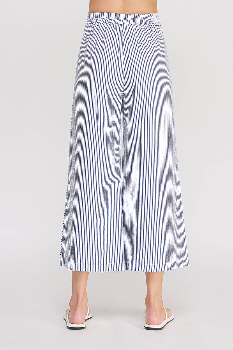 Seersucker - Side Button Pants