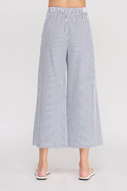 Seersucker - Side Button Pants