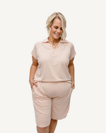 Women wearing a Comfy, Cozy 2 Piece Set - perfect for lounging or casual outings.