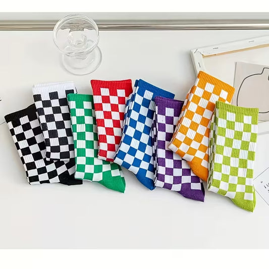 Bold Checkered Socks - 3 Pack
