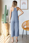 Solid Rib Cami Jumpsuit