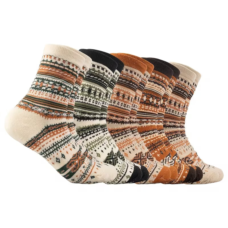 Autumn Sweater Style Socks - 3 Pack