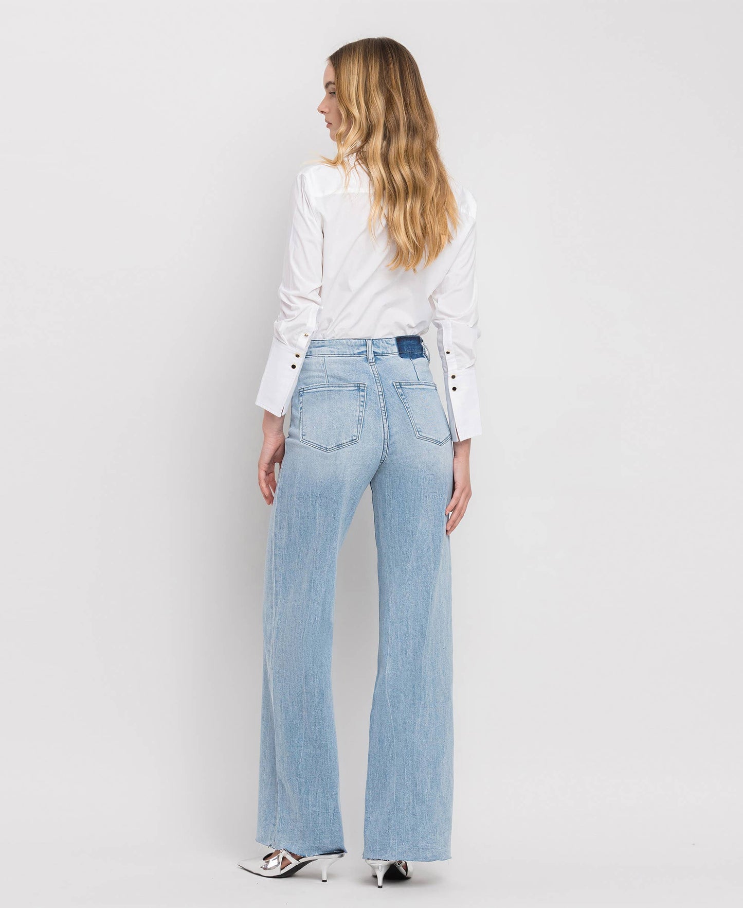 VERVET Wide Leg Jeans (frayed)
